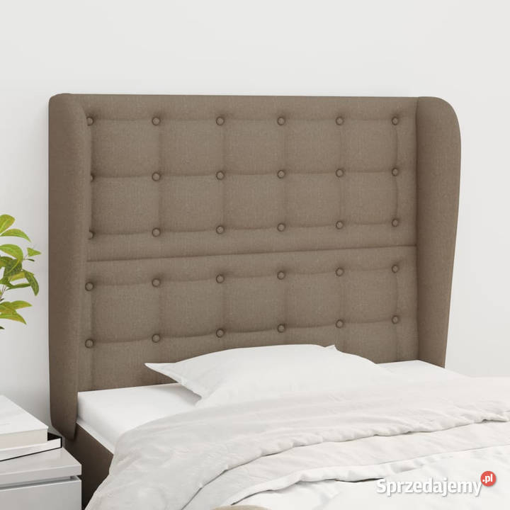 Zagłówek uszak taupe 93x23x118128 tkanina mazowieckie sprzedam
