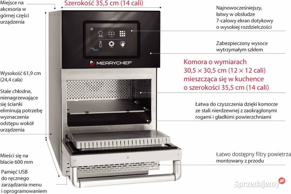 Piec konwekcyjno mikrofalowy Merrychef conneX 12 Łódź