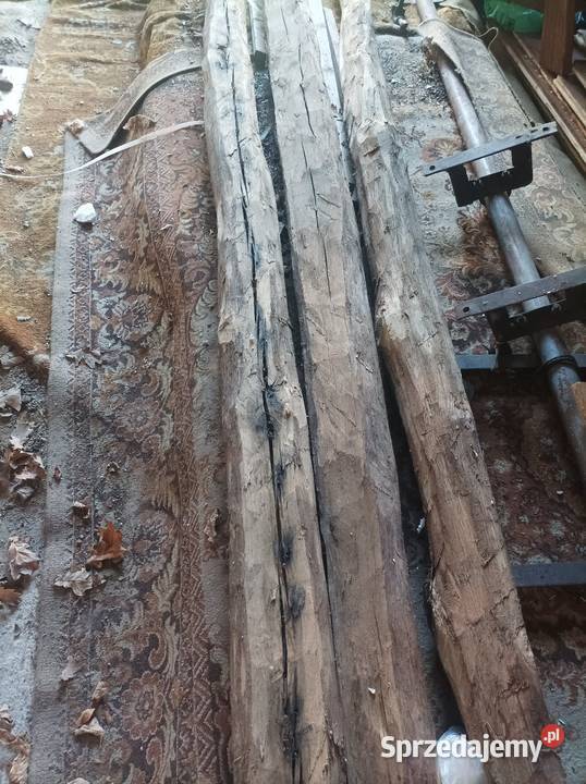 Belki ręcznie ciosane dębowe Sterdyń sprzedam
