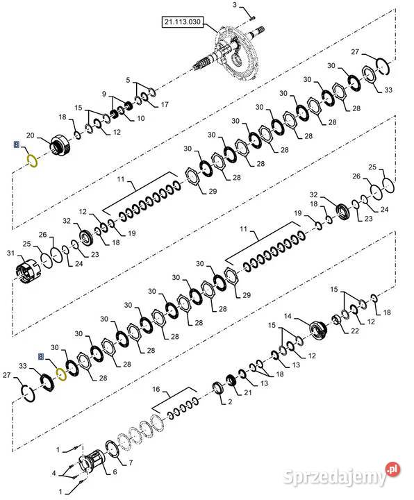 Pierścień teflonowy skrzyni Case Holland Białystok