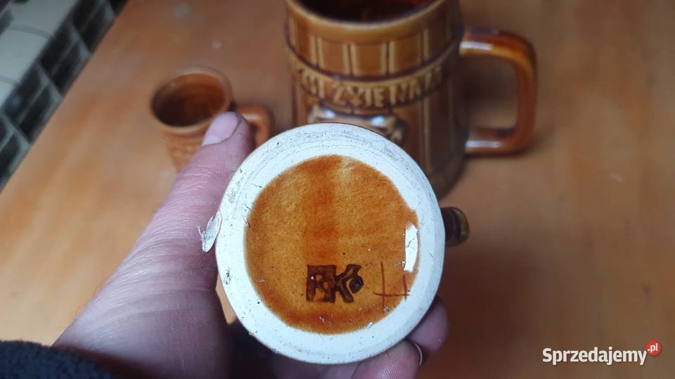 Prezent Kufel KGHM Lubin plus kieliszki Porcelana i szkło