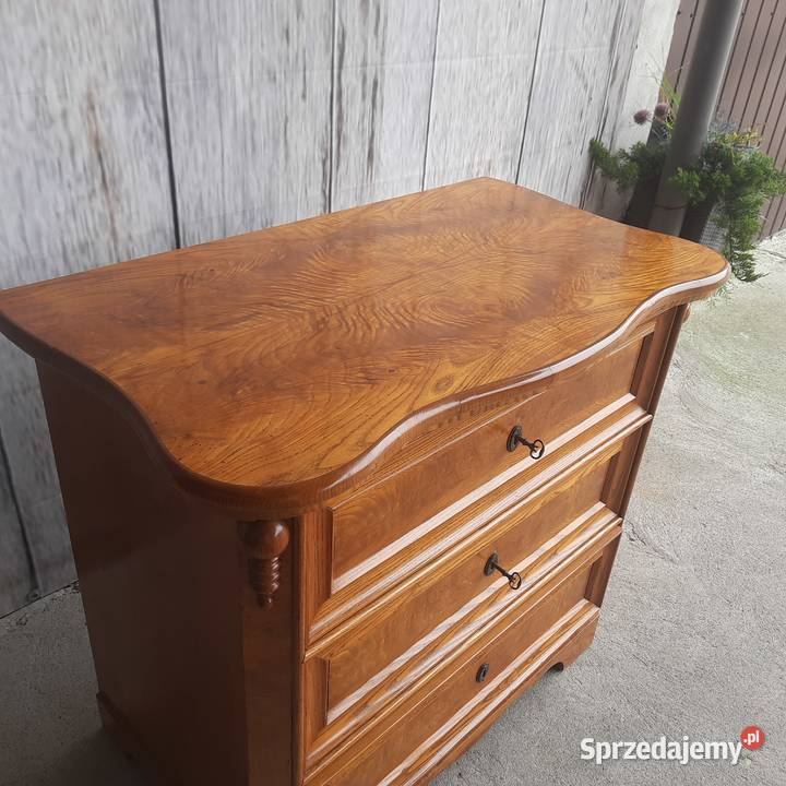 stylowa drewniana komoda z szufladami wysoki Byczyna