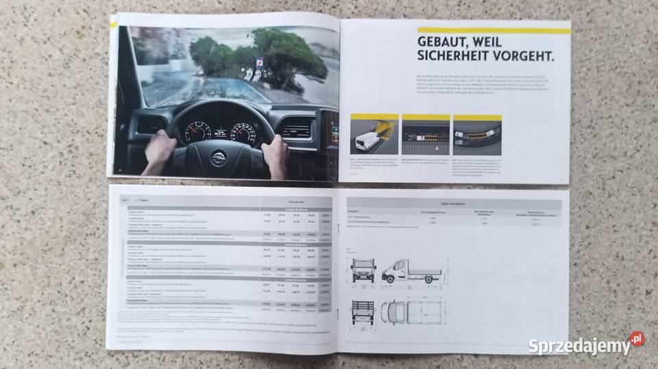 OPEL Movano Prospekt miękka Poradniki, albumy i reportaże Bytom