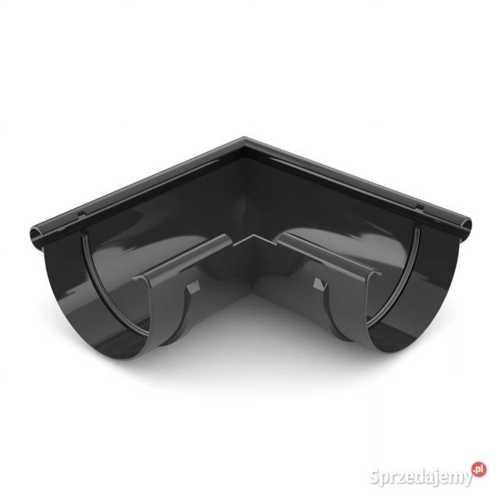 Bryza PVC Narożnik zewnętrzny 75 mm czarny Rynny i spusty Białystok