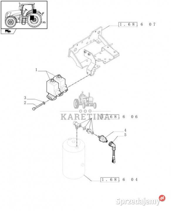 Holland T6010 T6070 Zawor elektromagnet 141a 12 Jastrzębniki