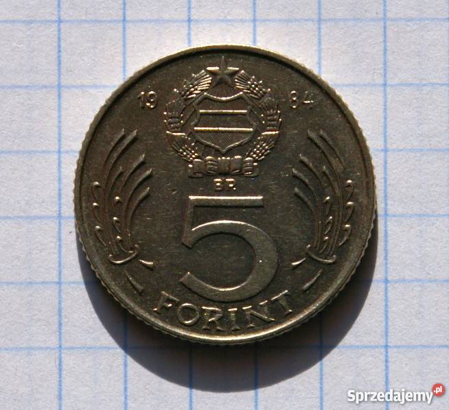 5 FORINT 5 FORINTÓW 1984 WĘGRY