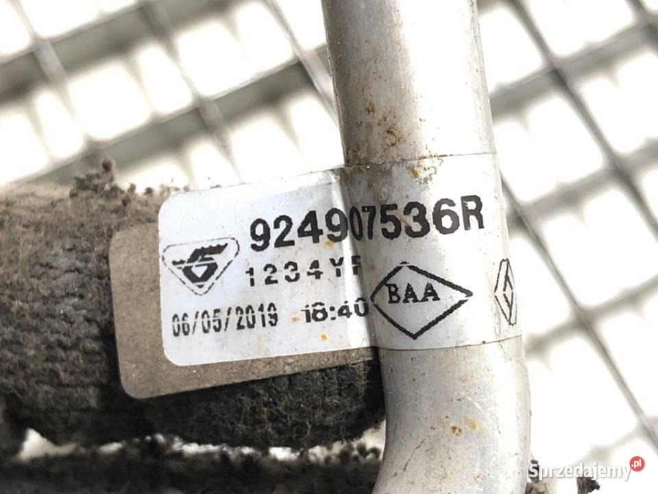 RURKA KLIMATYZACJI RENAULT MEGANE IV 924907536R Przewody klimatyzacji