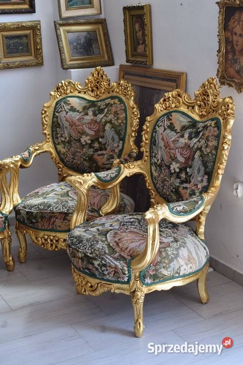 GOBELIN Arystokracja Barokowy Komplet Wypoczynek Kraków