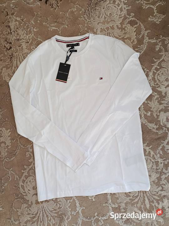 Longsleeve Tommy Hilfiger najwyższa jakość biały Białystok