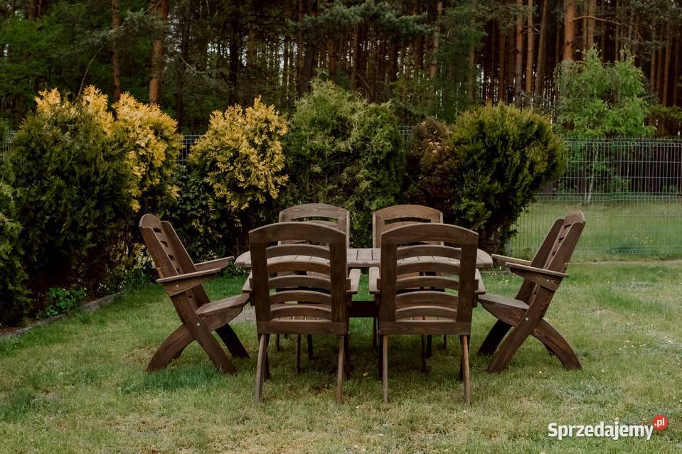 Meble ogrodowe składane tarasowe typ X lamel 4 Ogród Kalety