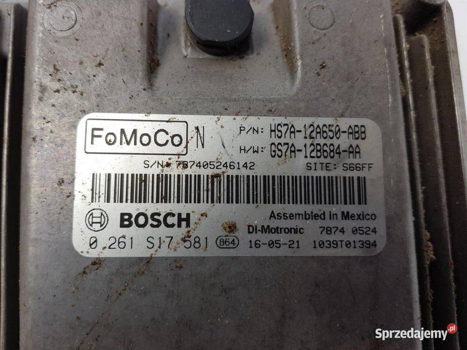 KOMPUTER SILNIKA ECU FUSION MK5 HS7A12A650ABB Lipno