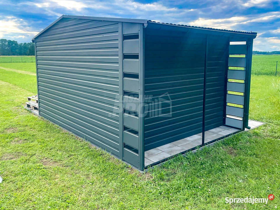 Schowek domek ogrodowy 4x25m Wiata 05m Brama