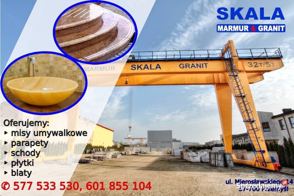 Blat okrągły do stolika CALACATTA GOLD 15 80cm Przemyśl sprzedam