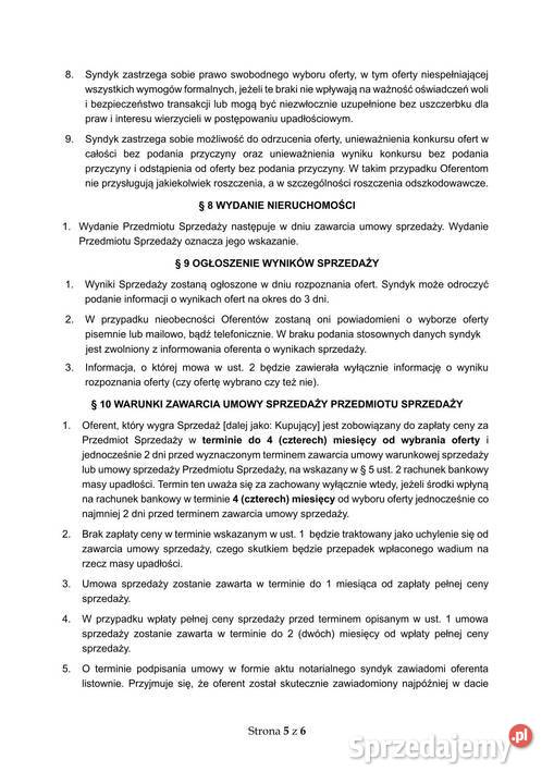 Syndyk sprzeda piwnicę lokatorską w Siedlcach Siedlce