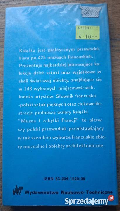 Francja muzea i zabytki M Podkańska przewodnik Kraków sprzedam