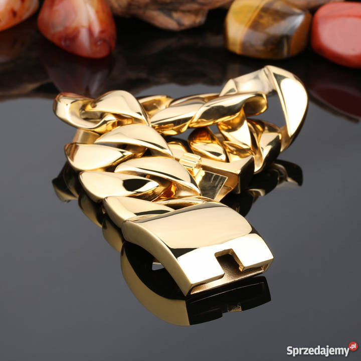 Złota bransoletkabransoleta męska oryginalna złote Ostrzeszów