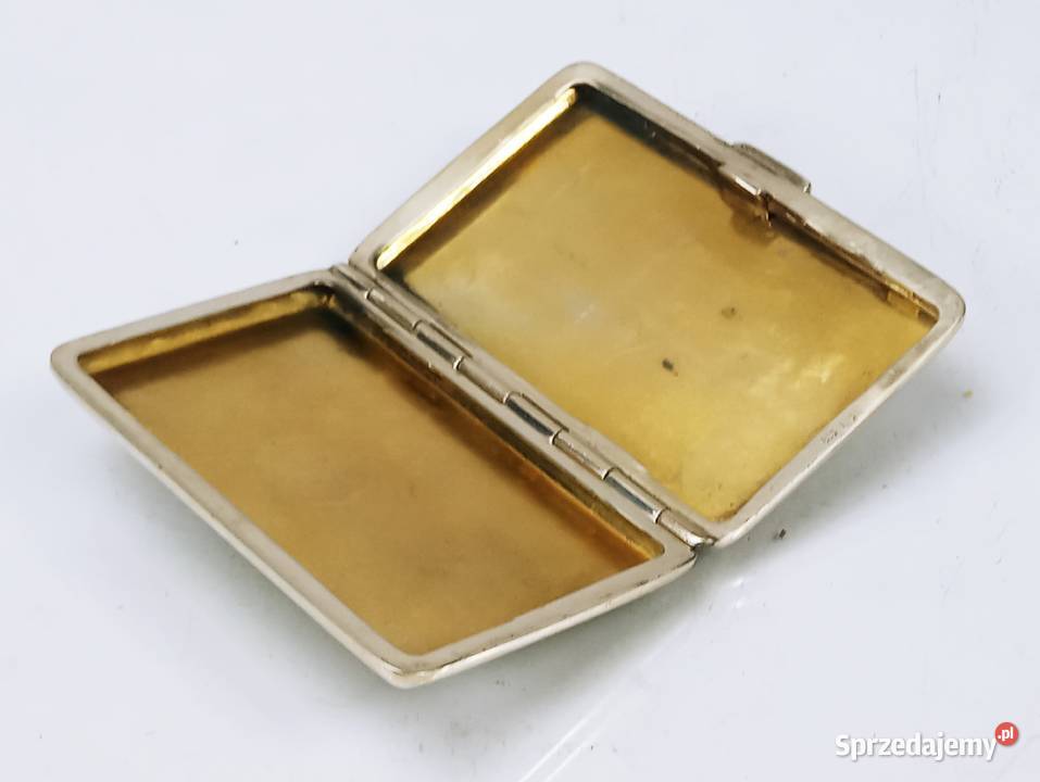 Piękne Etui na Wizytówki Srebro 835 Nowa Sól