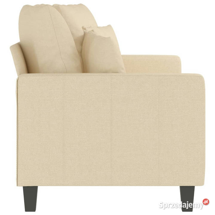 2osobowa sofa kremowa 140 tapicerowana tkaniną Warszawa