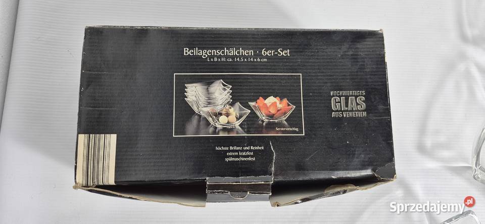 Nowy zestaw 6 miseczek do przekąsek deserów Biłgoraj