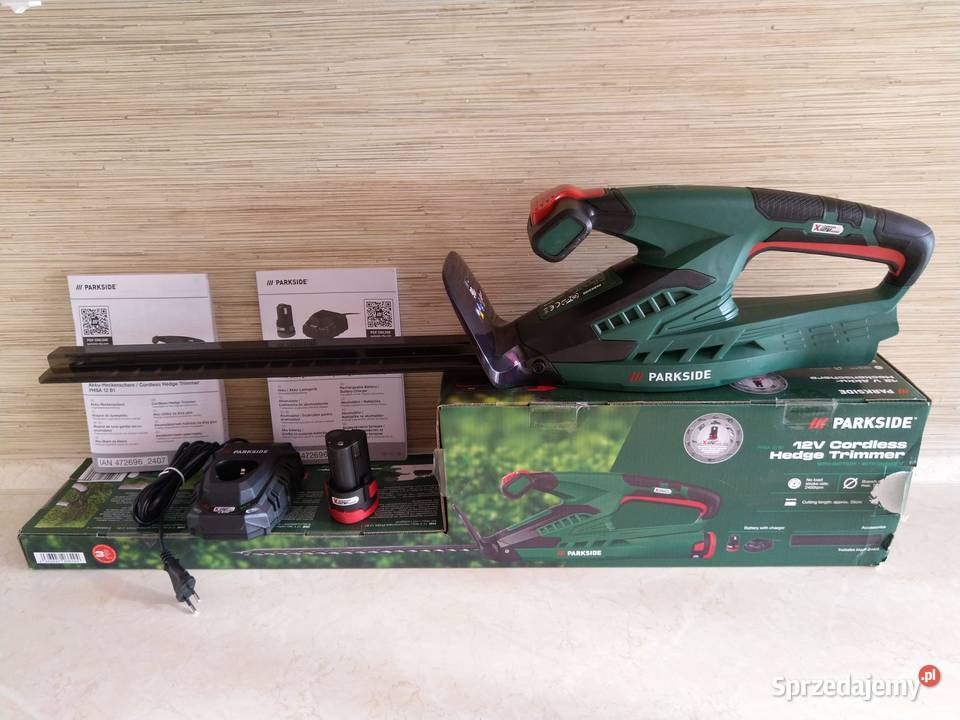 NAJTANIEJ Akumulatorowe Nożyce Do Żywopłotu 12V