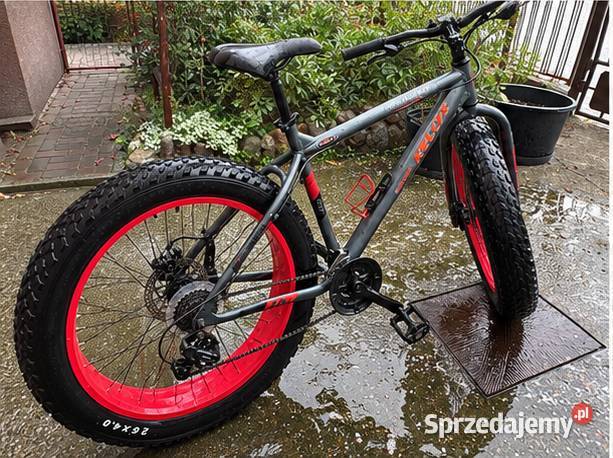 Kellys Fatbike 26 czarnoczerwony łódzkie Tomaszów Mazowiecki