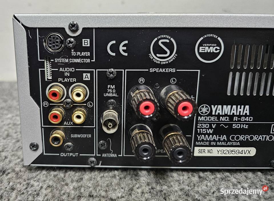 Yamaha PianoCraft R840 MCR840 SILVER Kraków sprzedam