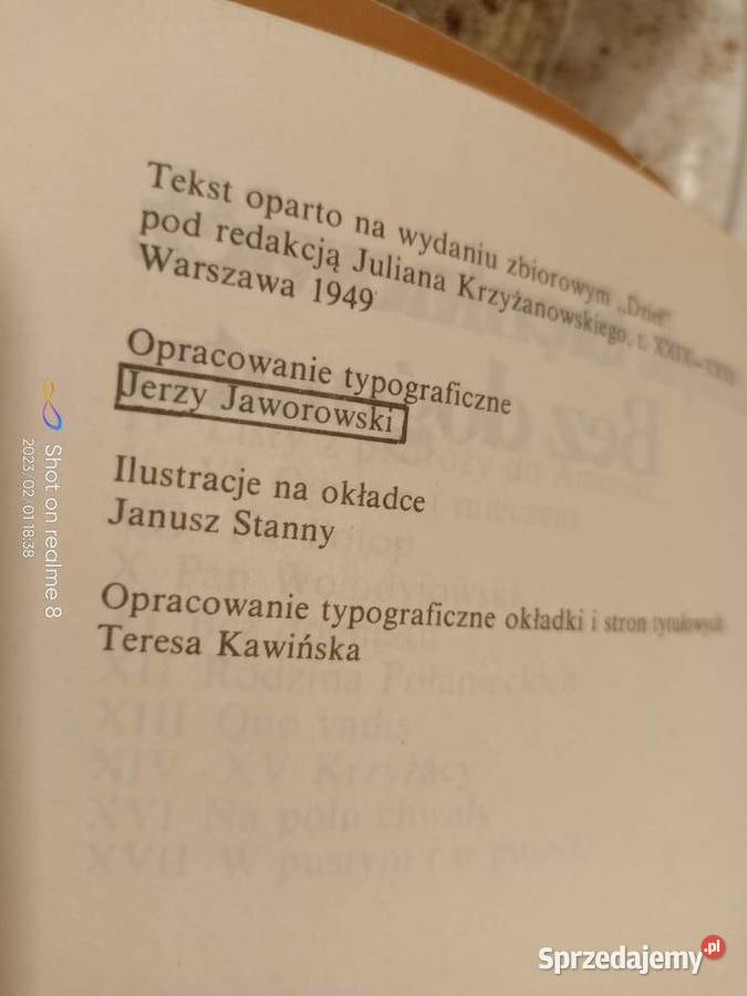 Sienkiewicz Bez dogmattu książki Warszawa sprzedam
