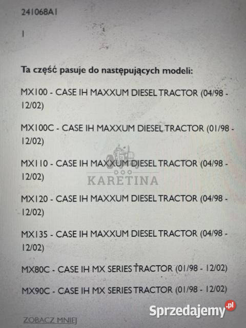 MX110 MX120 MX130 MX135 Case 241068A1 Obudowa Jastrzębniki