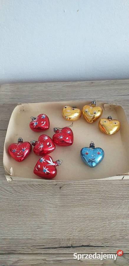 Bombki serduszka prl Przedbórz