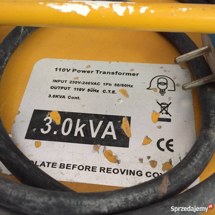 Transformator 3 kw kVA 110V budowlany Elektryczne sprzedam