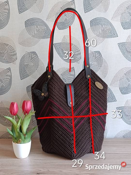 Torebka Tulipan na ramię HANDMADE Torby i torebki Chełm sprzedam