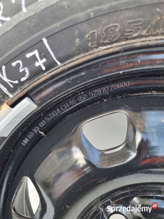 Fiat Doblo II KOŁO ZAPASOWE Zapas felga 18560 Średnica 14" Rudka