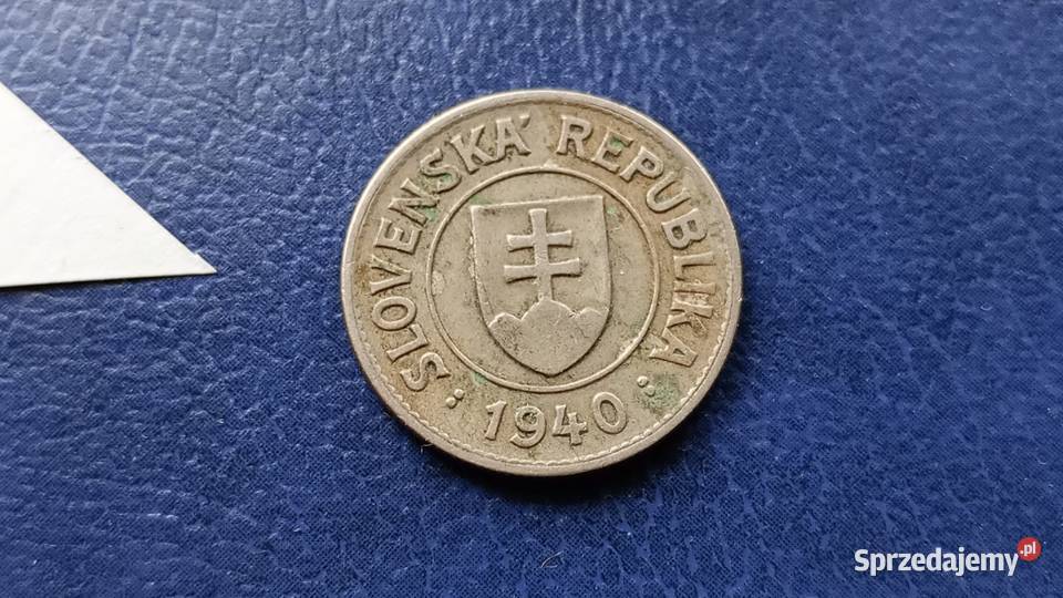 Stare monety 1 korona 1940 Słowacja Antyki, Sztuka, Kolekcje Lesko