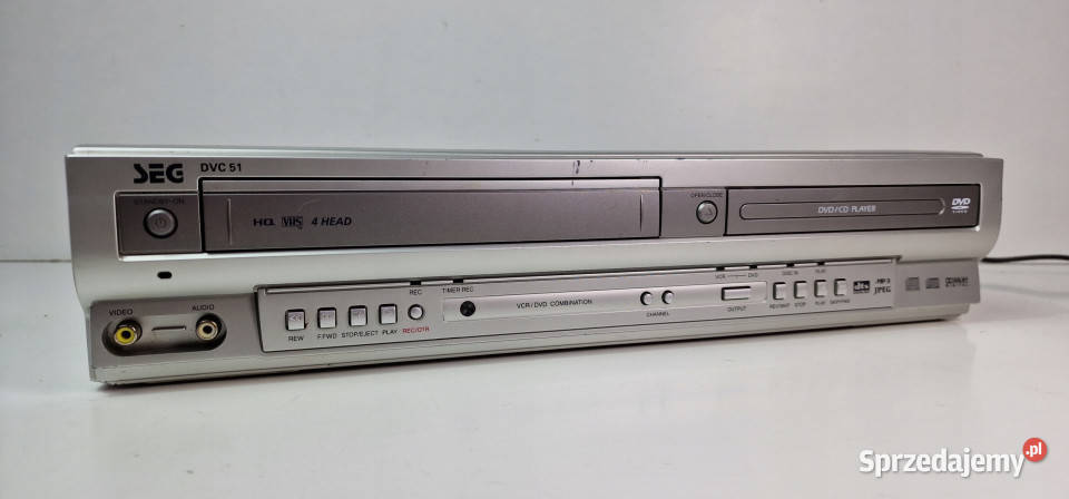 Video i DVD kombo SEG DVC 51 6 head stereo hifi Międzychód