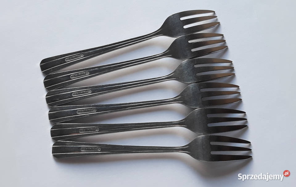 Widelczyki deserowe SATURN Hefra sztućce PRL Dąbrowa Górnicza