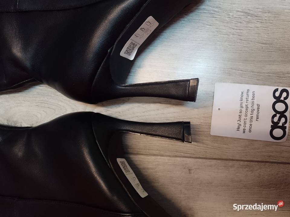 43 ASOS Design Ekskluzywne Czarne Kozaki małopolskie Kraków