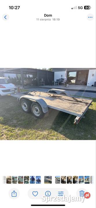 Przyczepka dwuosiowa Bockmann 2000dmc platforma Turek sprzedam