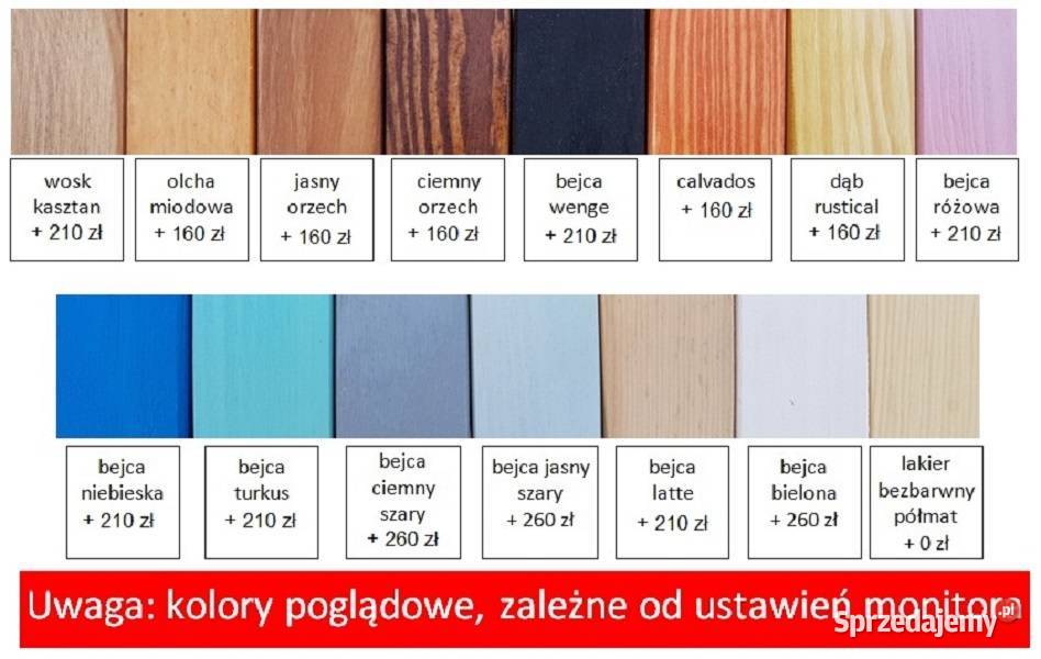 Łóżko TRENTINO mocna konstrukcja grube deski Łóżka, wersalki i sofy