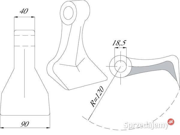 Nóż bijaka Lagarde CK4630 Kamionna