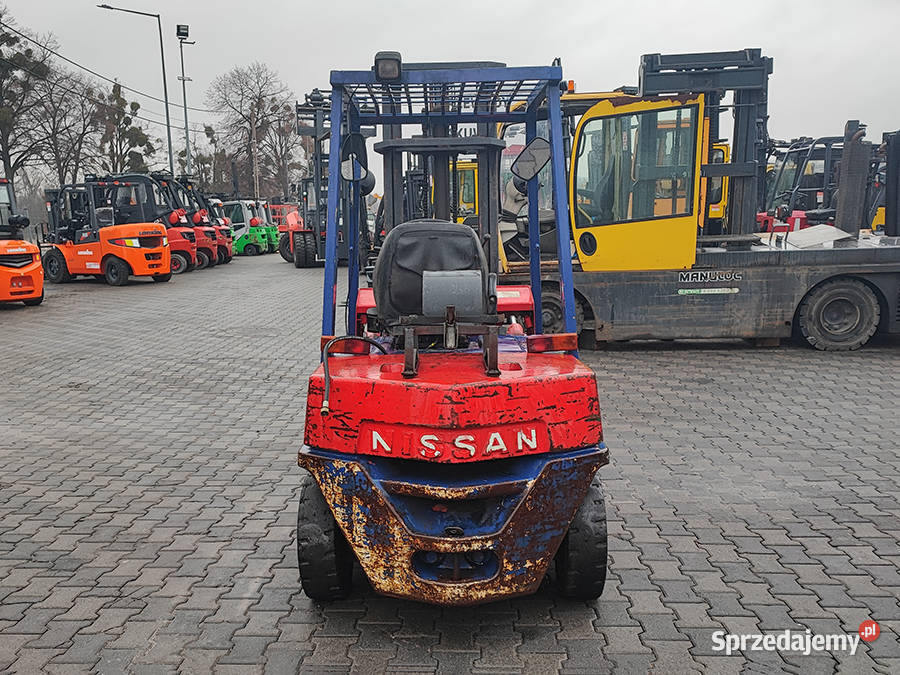 Wózek widłowy Nissan FG25 25 tony duplex 38 m Kęty