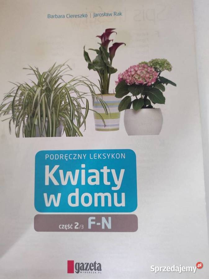 leksykon Kwiaty w domu Barbara Ciereszko ISBN 9788378819134