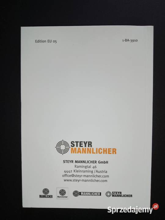 Instrukcja obsługi pistoletu bojowego Steyr LA1 Zbuczyn sprzedam