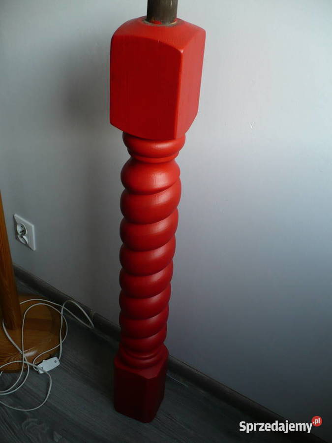 Słup Kolumna do schodów dębowa do odnowienia dolnośląskie