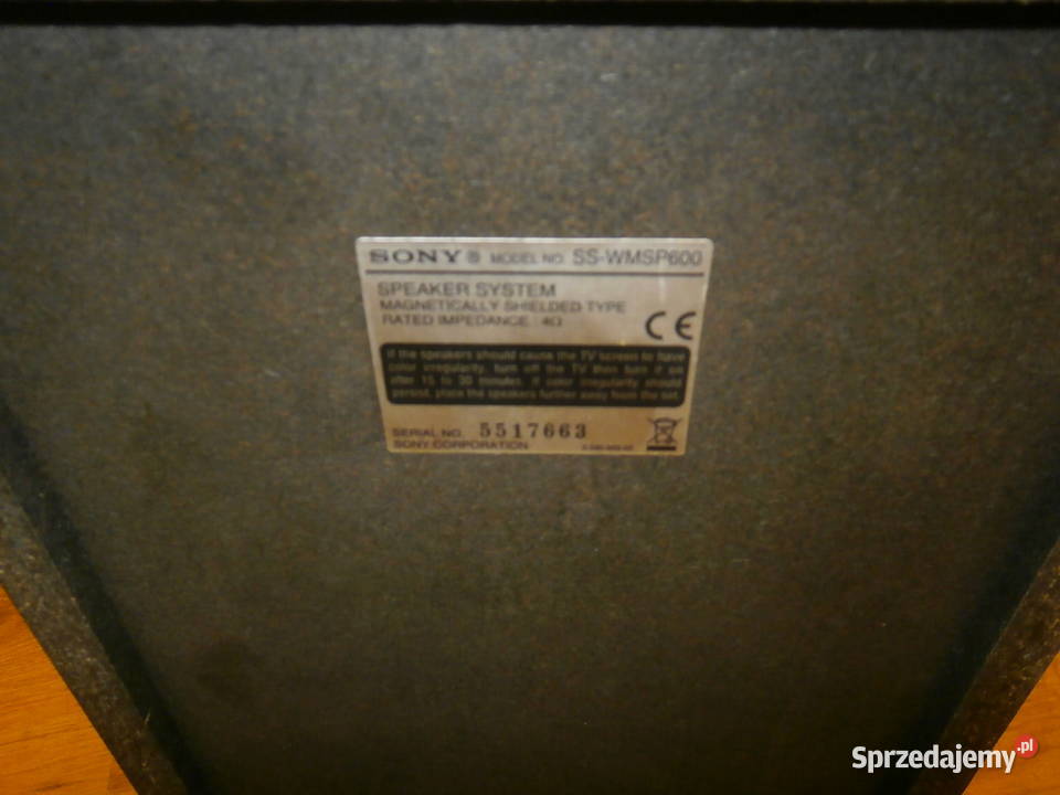 Subwoofer SONY SSWMSP600 sprawny
