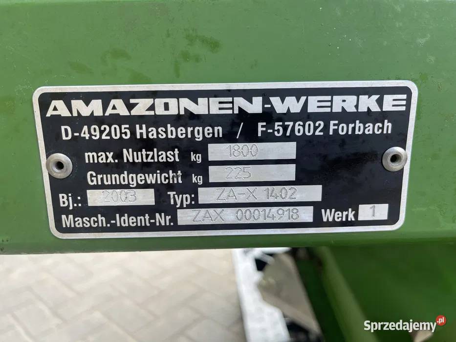 Rozsiewacz do nawozow AMAZONE X Perfect nieuszkodzony Janów