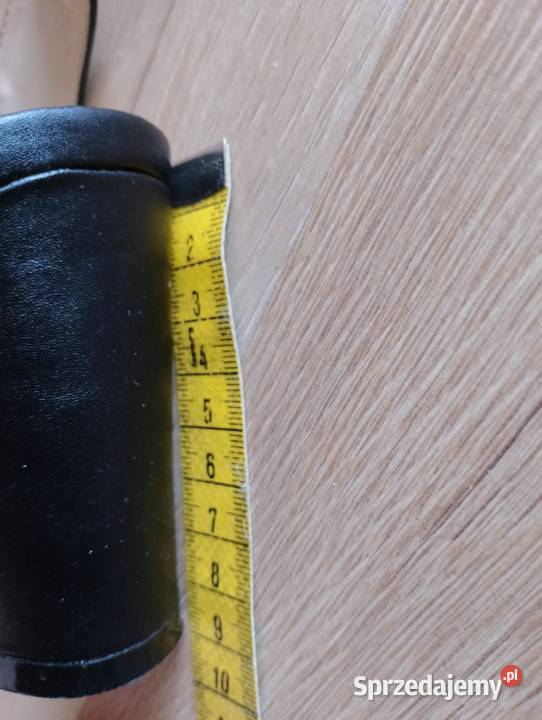 SANDAŁY czarne na obcasie sandałki na słupku inna Złotniki