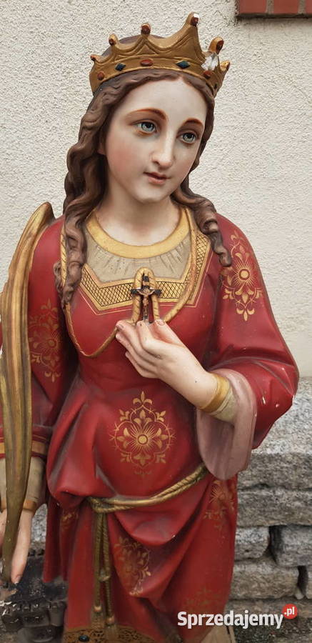 Rzeźba figura Św Barbara XIX wiek Orneta