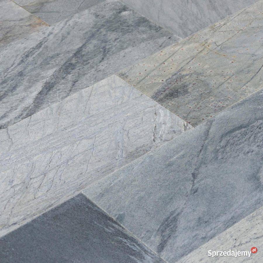 Płytki Łupek Srebrny Silver Shine szlifowany łódzkie
