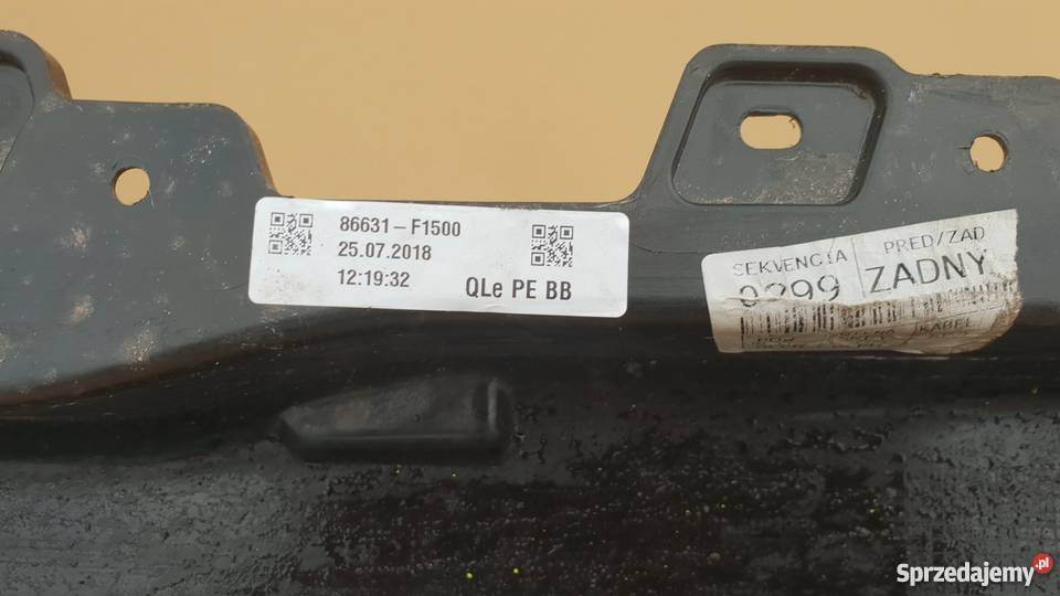 BELKA ZDERZAKA TYŁ KIA SPORTAGE IV LIFT Bieleń