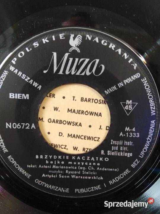 Płyta winylowa brzydkie kaczątko PRL 1 płyta Płyty i kasety